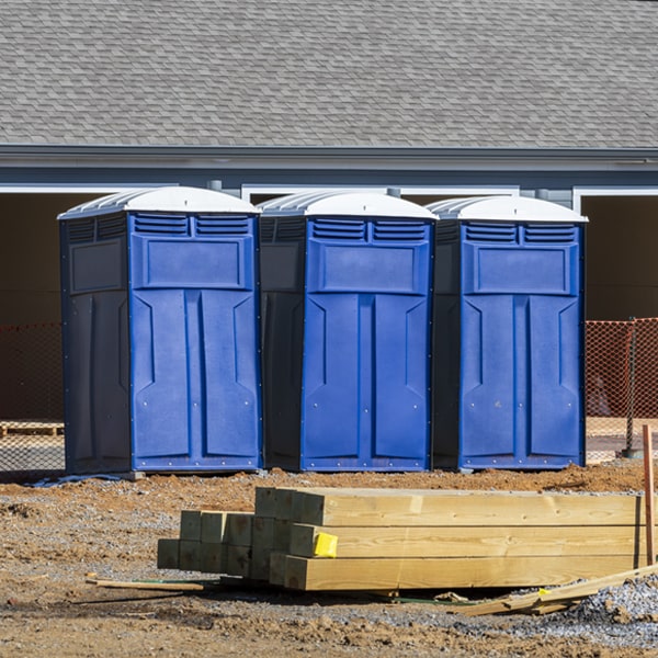 is there a specific order in which to place multiple portable toilets in Macomb